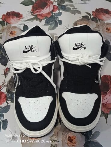 Мужская обувь: Qara-ağ rəng kombinində gündəlik idman ayaqqabısı - Model: aşağı — 4