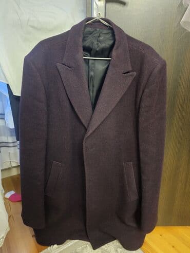 Alfa Romeo: Kişi palto - Rəng: tünd bənövşəyi/bordo tonlarında - Model: Klassik — 3