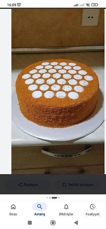 06 sekilleri: Ballı tort – ev üsulunda hazırlanır - Yumşaq, qat-qat biskvitlər — 2