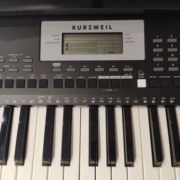 sintezator stoykası: Sintezator Kurzweil KP90L Polifoniya:32 Klavişlər:61 Səslər:580 — 5