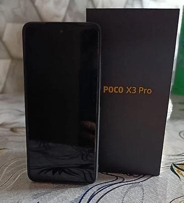 mini ipad 6: Poco X3 Pro, 256 GB, rəng - Qara, Sensor — 1
