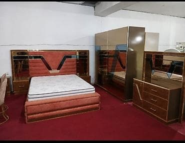 komodlar: 2 təknəfərlik çarpayı, Dolab, Komod, 2 tumba, Yeni — 1