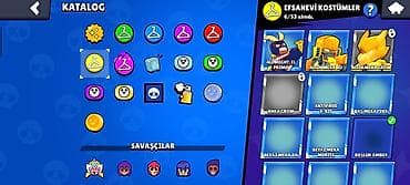 Brawl Stars hesabı – yüksək səviyyəli, zəngin kontentli - Kupa sayı — 7