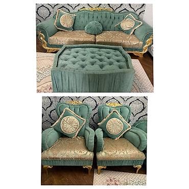 puflar: Kolleksiya: Divan + 2 kreslo + jurnal masası (birlikdə) - Rəng — 1