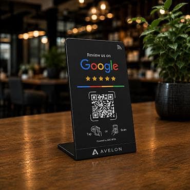 stend: Google rəyləri üçün masaüstü NFC/QR stendi - Müştərilərinizin — 3