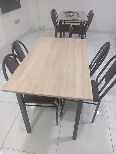 İşlənmiş, Açılmayan, Dördbucaq masa, 4 stul