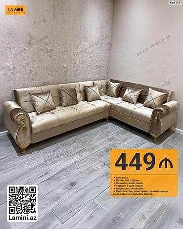 Künc Divan – Kod: 2521 - Ölçülər: 280 × 200 sm - Mexanizm: açılan lalafo.az -da Künc Divan – Kod: 2521 - Ölçülər: 280 × 200 sm - Mexanizm: açılan