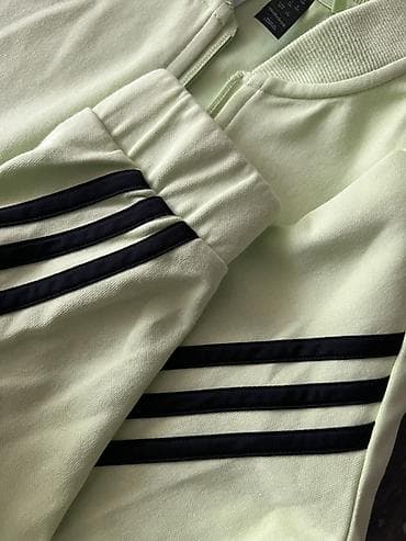 Adidas idman dəsti – ceket və şalvar - Rənglər: açıq yaşıl ceket — 6