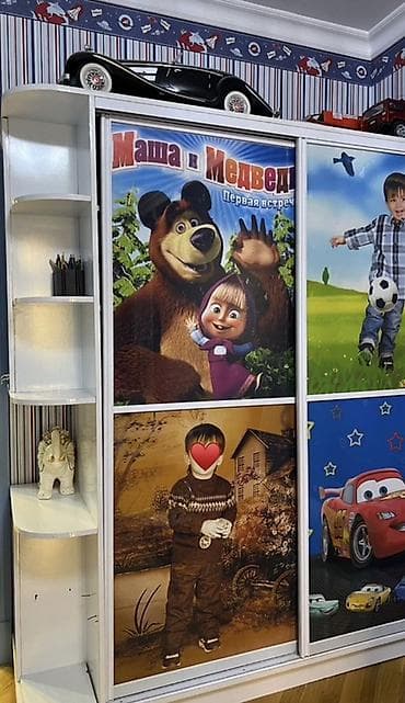 defter: Uşaq otağı üçün sürgülü qapılı şkaf - Dizayn: Ön panellərdə rəngarəng — 1