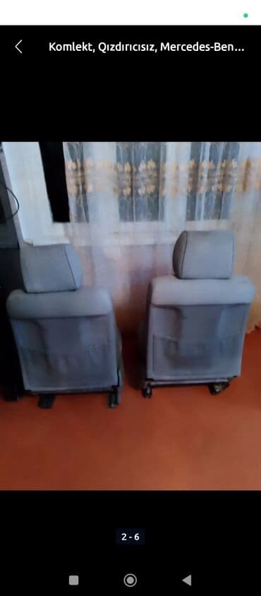 Сиденья: Комплект, Без подогрева, Mercedes-Benz C 220, 1993 г., Оригинал, Германия, Б/у — 2