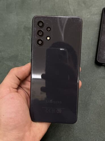 Компьютеры, ноутбуки и планшеты: Samsung Galaxy A32, 128 ГБ, цвет - Черный, Отпечаток пальца — 6