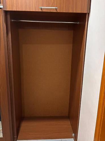 qapi taxda: Sürgülü qapılı paltar şkafı - Material: laminat/LDSP ağac teksturalı — 5