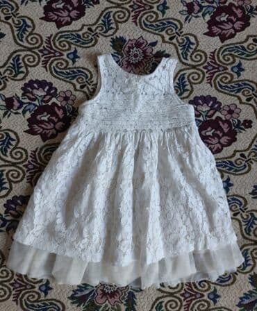 вязаные детские пальта: Детское платье, Праздничное, 2 - 3 года — 1