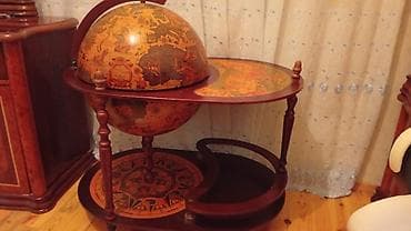 antik stul: Bar masası, Açılan, Taxta, Oval masa — 3