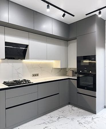 Müasir dizaynlı hazır mətbəx mebeli dəsti - Üslub: minimal, düz xətli lalafo.az -da Müasir dizaynlı hazır mətbəx mebeli dəsti - Üslub: minimal, düz xətli