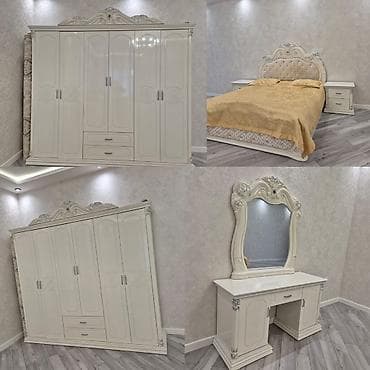 işlenmiş termolar: İkinəfərlik çarpayı, Dolab, Termo, 2 tumba, İşlənmiş — 1