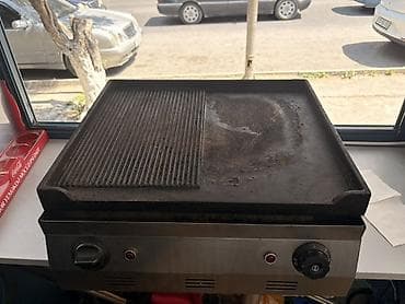grill: İzqara, ideal vəziyyətdədir Elektrikli peşəkar planşa/gril plitəsi - — 1