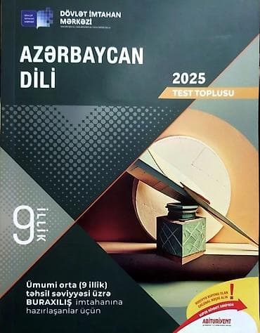 Məhsul: “Azərbaycan dili – 2025 Test Toplusu” (Dövlət İmtahan Mərkəzi) lalafo.az -da Məhsul: “Azərbaycan dili – 2025 Test Toplusu” (Dövlət İmtahan Mərkəzi)
