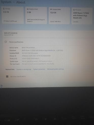 notebook alqi satqisi: İşlənmiş Acer Aspire, 15.6 ", AMD Ryzen 7, 1 TB, Ünvandan götürmə, Ödənişli çatdırılma — 6