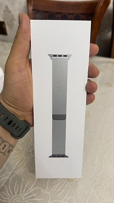 Aksesuarlar: İşlənmiş, Kəmər, Apple, Metal, rəng - Qara — 4