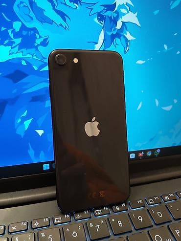 işlənmiş ayfon: IPhone SE 2020, 128 GB, Qara, Barmaq izi — 8
