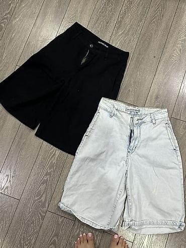 1,2 defe geyinilib. Unisex denim şortlar – 2 rəng - Modellər: dizə — 1