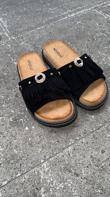 melek sep: Nivelli qadın şlapesi – zərif və rahat - Model: slip-on şlape - Rəng — 4