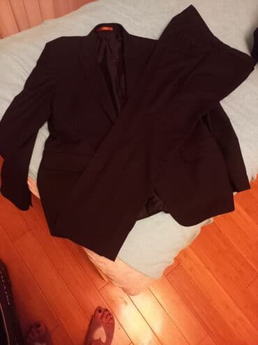 kişi ucun klassik qara kostyum: Kostyum, Demisezon, 8XL, rəng - Qara — 1