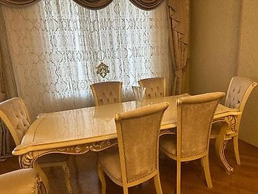 Qonaq otağı üçün, İşlənmiş, Açılmayan, Dördbucaq masa, 8 stul lalafo.az -da Qonaq otağı üçün, İşlənmiş, Açılmayan, Dördbucaq masa, 8 stul