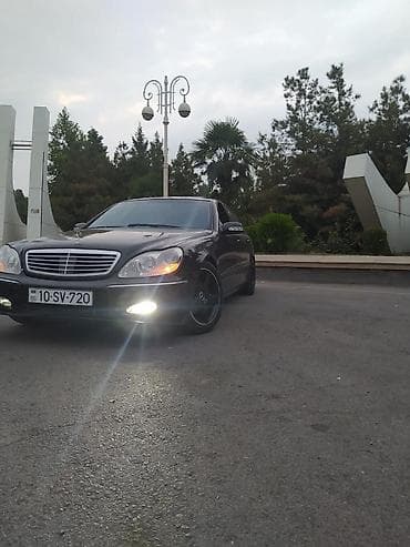 hyundai r17 disk: Mercedes-Benz S-Class (W220) sedan – qara rəng, klassik lüks və — 5
