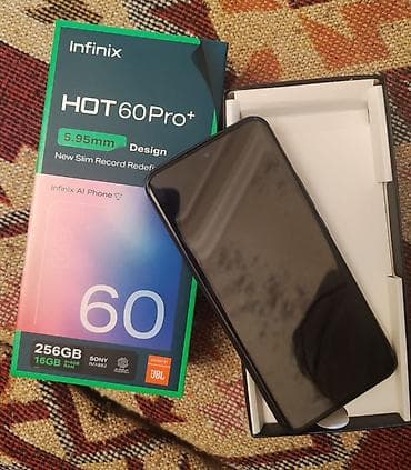 60 azn telefon: Infinix Hot 60 Pro+, 256 GB, rəng - Boz, Sensor — 5