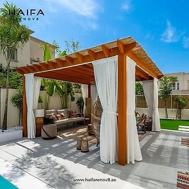 Bağ çətirləri: Bağ üçün ağac konstruksiyalı pergola – estetik və funksional açıq hava — 3