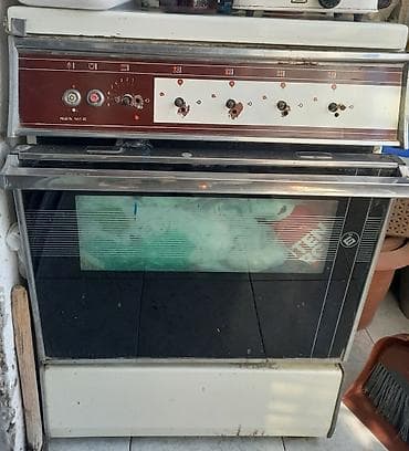 Qarışıq sobası Ayrıca dayanan, 4 gözlü, İşlənmiş