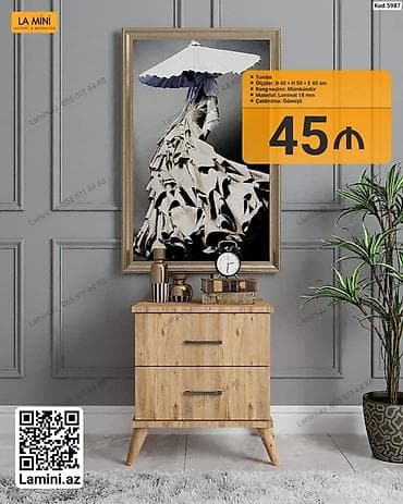 Tumba – La Mini - Ölçülər: D 40 × H 50 × E 40 sm - Rəng seçimi — 1