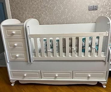 mothercare beşik: Kravat 100 azn tecili satilir matrasi yoxdu 3 ay usaq yatib icinde — 1