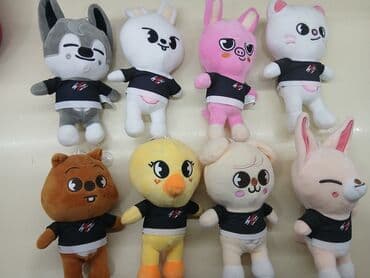 oyuncaq avtovazlar: SKZOO Quokka yumuşaq oyuncaq. Bir ədəd 7 AZN. Hamısı birlikdə (8 ədəd) — 2