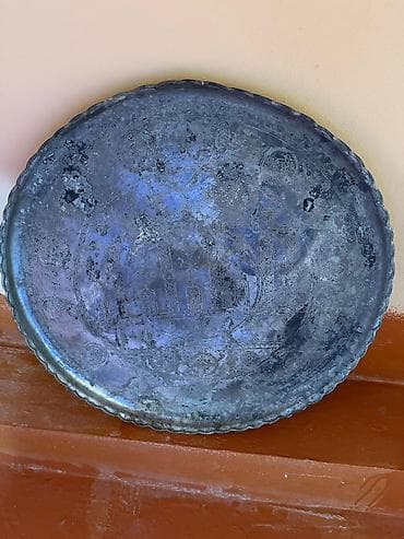 русский язык 2 класс мсо 1: Misqi/mis metalindən dekorativ boşqab - Material: Mis (qara-oxra — 1