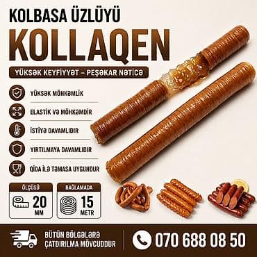 Məhsul: KollaQen kolbasa üzlüyü Ölcusu 20 mm bağlamada 15 metr