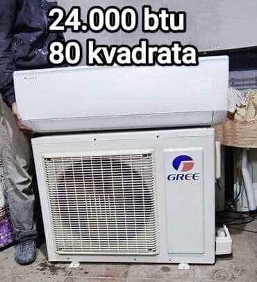 Digər məişət texnikası: Kondisioner Gree, İşlənmiş, 70-80 kv. m, Split sistem, Ödənişli quraşdırma — 1