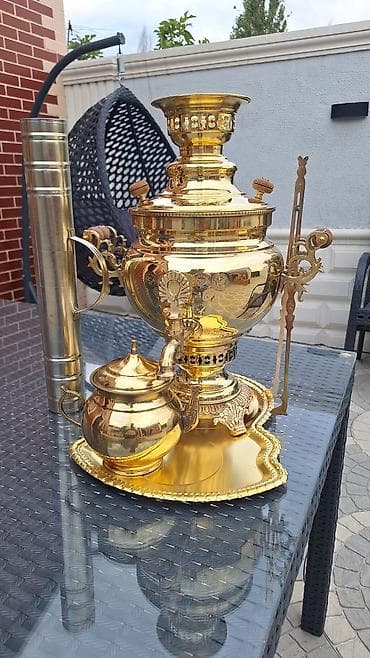 Məhsul: Mis/bronz görünüşlü klassik samovar dəsti.5 litr latun dest lalafo.az -da Məhsul: Mis/bronz görünüşlü klassik samovar dəsti.5 litr latun dest