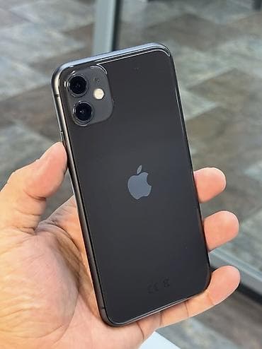 ucuz apple telefon: IPhone 11, 128 GB, Qara, Zəmanət, Kredit, Simsiz şarj — 1