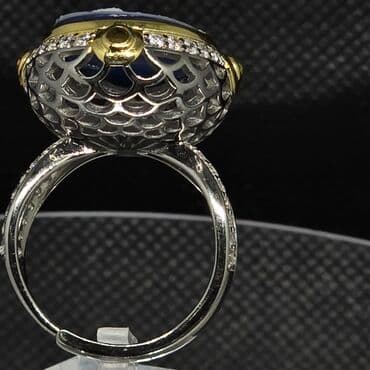 tək qaş qızıl uzuklər: Üzük, Ağ qızıl, Brilyant — 4