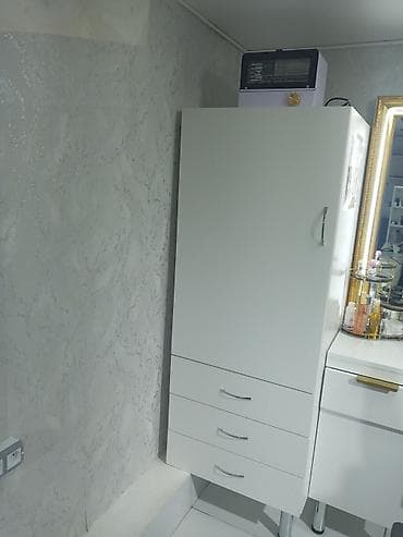 ucuz paltar dolabı: 1 qapı, Siyirməli, Ağ, Digər material, Açılan, Düz dolab — 3