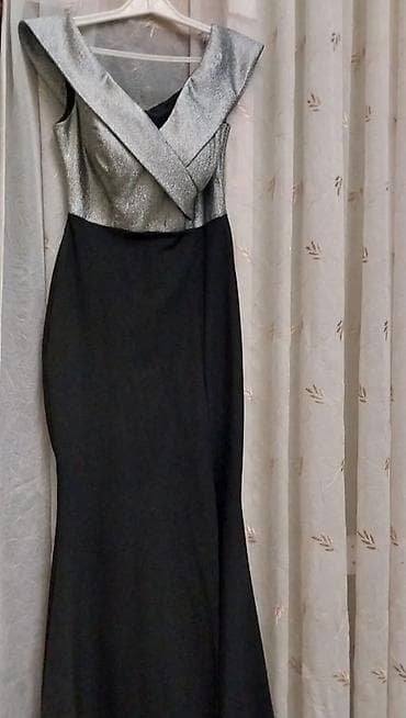 Paltolar: Fervente brendi, ölçü 40 - Model: Uzun ziyafət/libas - Rəng: Gümüşü — 2