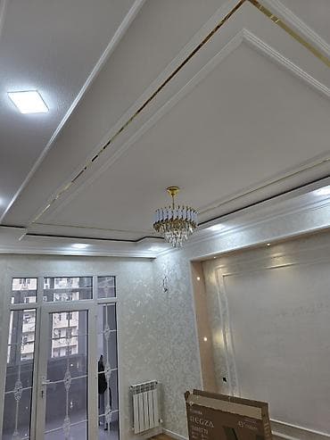 masaj edirem öz evimde: Mərmər teksturalı divar panelləri və kafel/parket tipli döşəmə — 6