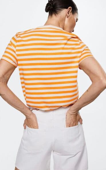 ağ qadın koftaları: Mango t-ahirt.M ölçü.1 dəfə geyinilib — 2