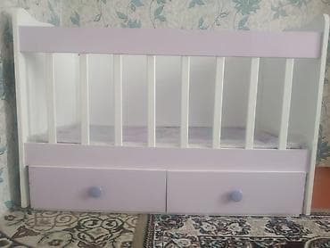 matras döşek: Oğlan və qız üçün, İşlənmiş, Dördbucaq, Beşik, Matras ilə, Yellənmə mexanizmsiz — 3