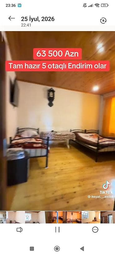 lenkeranda tecili ev satiram: Tam hazır 5 otaqlı həyət evi. - Geniş dəhlizli planlama, otaqlar — 5