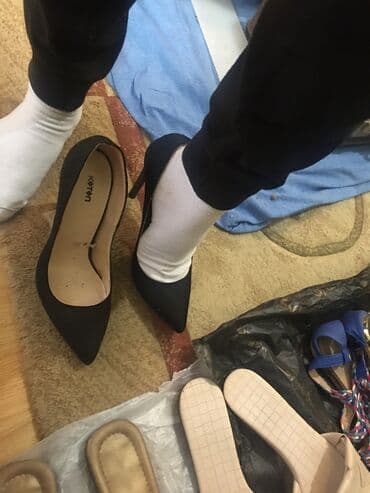 женские бордовые туфли: Туфли, Размер: 36.5, цвет - Черный, Новый — 3