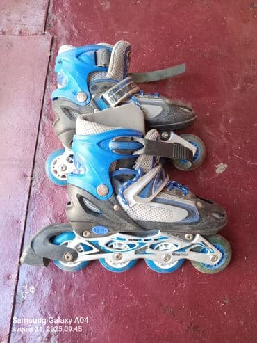 сколько стоит ролики: Göy və boz rənglərdə olan bu rolik konki, tənzimlənə bilən ölçülərə — 1